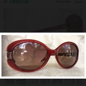 Fendi Retro Red Oval Sunglasses Model 5171